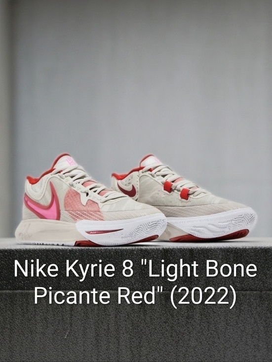 Nike Other - Nike Kyrie 8 "Light Bone Picante Red" (2022) Mens SZ 11.5 NWOB